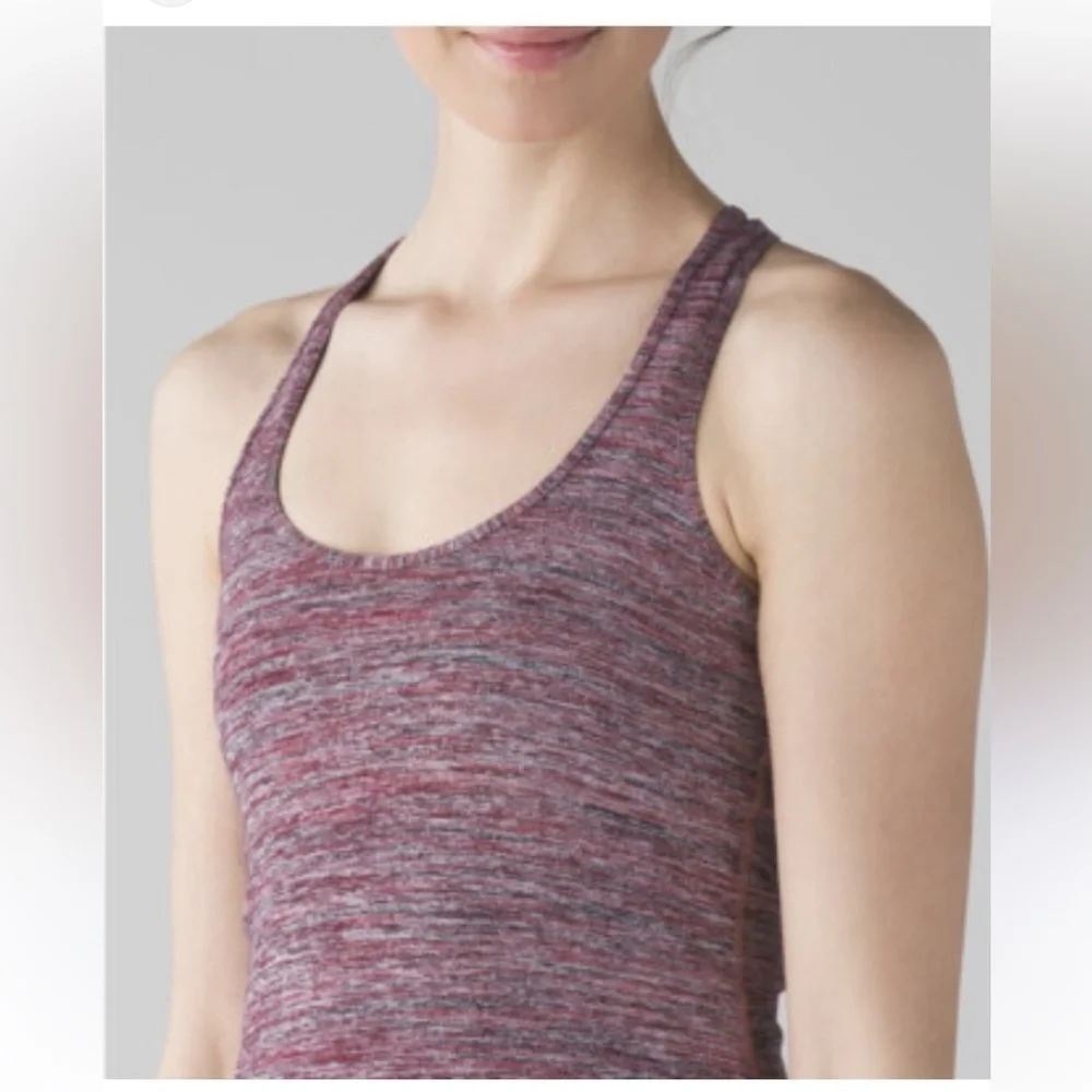lululemon athletica Purple Pink Fitted Sleeveless Tank Top